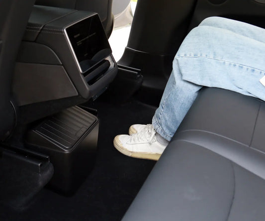 Multifunktions-Aufbewahrungsbox für Model Y Juniper – Rücksitz-Organizer mit Klappdeckel