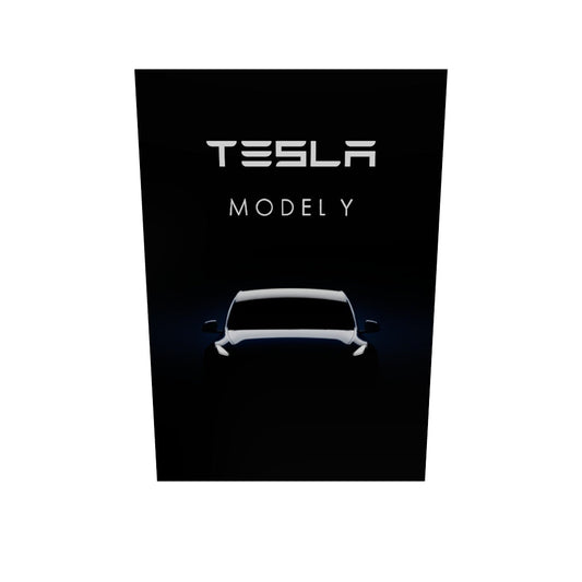 Tesla Model Y – Metalposter in Premiumqualität